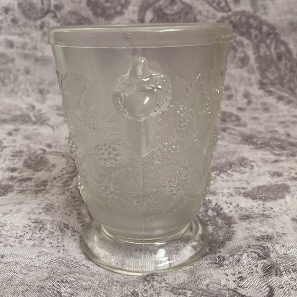 Antique EAPG Hobbs Brockunier Clear Glass Spooner ca 1870 blackberry pattern - Picture 4 of 16